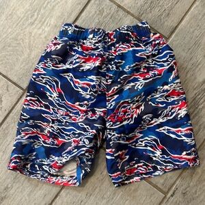 Under Armor Boys Red White & Blue Camo Swim trunks